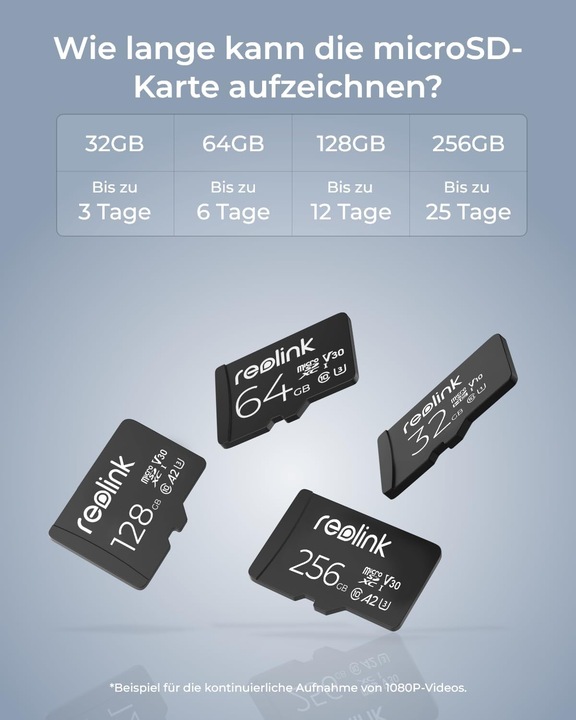 Productafbeelding Reolink MicroSD (256 GB, microSD, U3)
