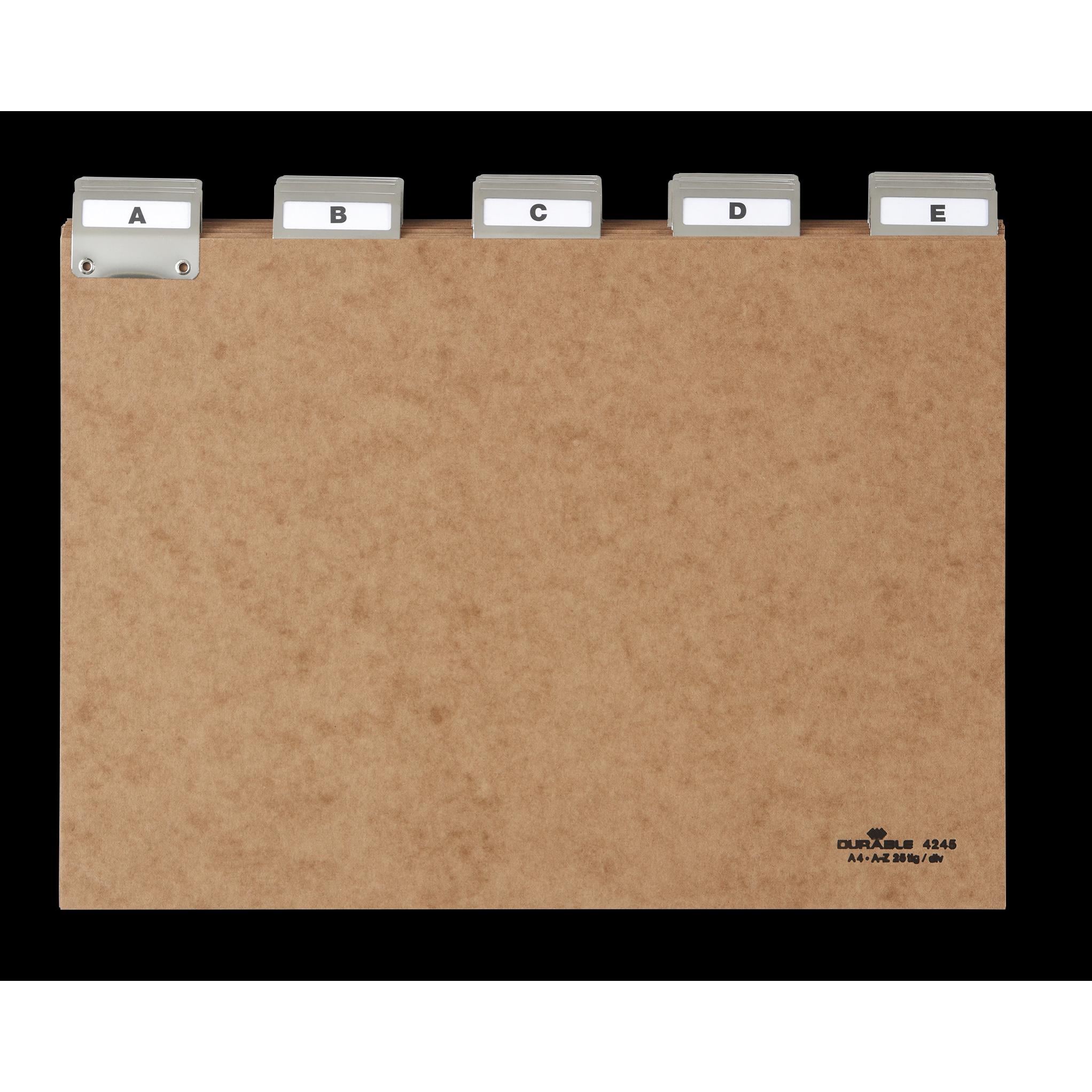 Durable, Kartenaufbewahrung, LEITKARTEN UND LEITREGISTER AUS PRESSSPAN 1 ST 424511 (A4)