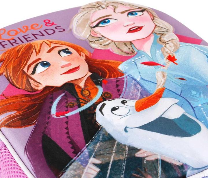 Productafbeelding Karactermania Frozen 2 Friends-Kleine 3D Rugzak, Fuchsia, 26 x 31 cm, Inhoud 8,5 L
