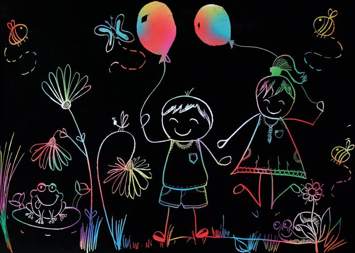 Actual product image Beleduc Scratch poster, 8 pieces