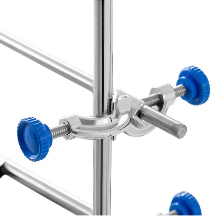 Produktbild Steinberg Laborstativ Laborständer Laborstativ Set 3 Klemmen, 3 Ringe, 6 Muffen