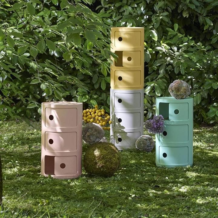 Image du produit Kartell Meubles de conteneurs biologiques Componibili (32 x 32 x 58,5 cm)