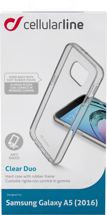 Actual product image Cellularline Clear Case Duo (Samsung Galaxy A5)