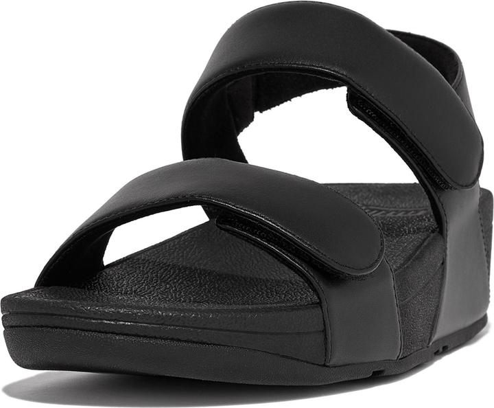 Actual product image Fitflop Fit Flop Lulu Adj Leath Back Strap AllB Dames Sandalen - Zwart - 37 (37)