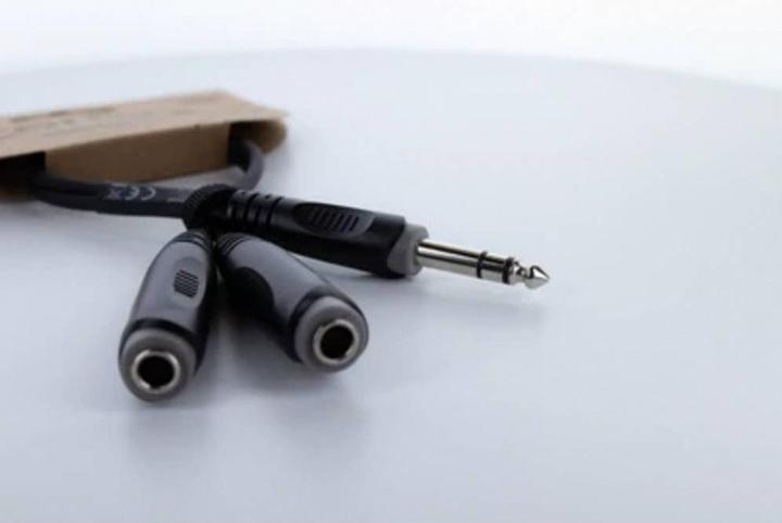Image du produit Cordial 14882 Klinke Audio Y-Adapter (1x Klinkenstecker 6.3 mm (stereo) - 2x Kli
