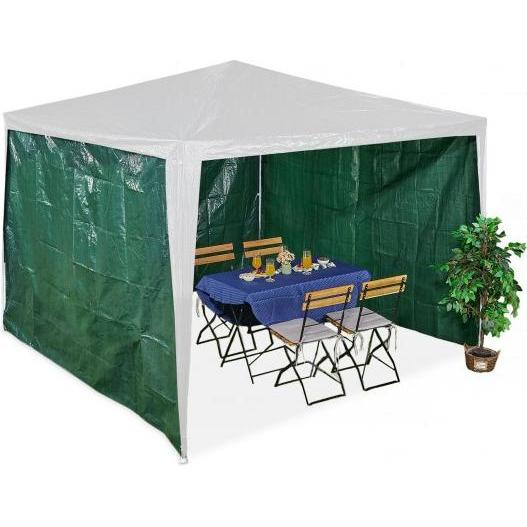 Relaxdays, Pavillon, 3x Pavillon-Seitenteile (10 cm, 300 cm)