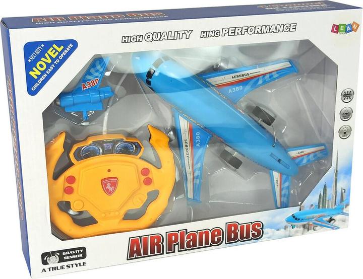 Image du produit Lean Toys Avion R/C 26cm bleu
