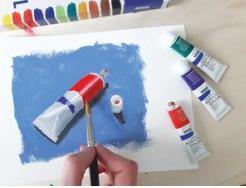 Produktbild Kreul El Greco (Krapprot, Magenta, Ultramarinblau, Laubgrün, Zinnobergrün hell, Echtgelb Zitron, Lichter Ocker, zinnoberrot, Titanweiss, Umbra gebrannt, Azurblau, Elfenbein, Türkisblau dunkel, Kobaltblau dunkel, Kadmiumgelb, Chromoxidgrün, Brillantviolett, Schwarz, Vandyckbraun, Indischgelb, Echtrot, Portraitrosa)