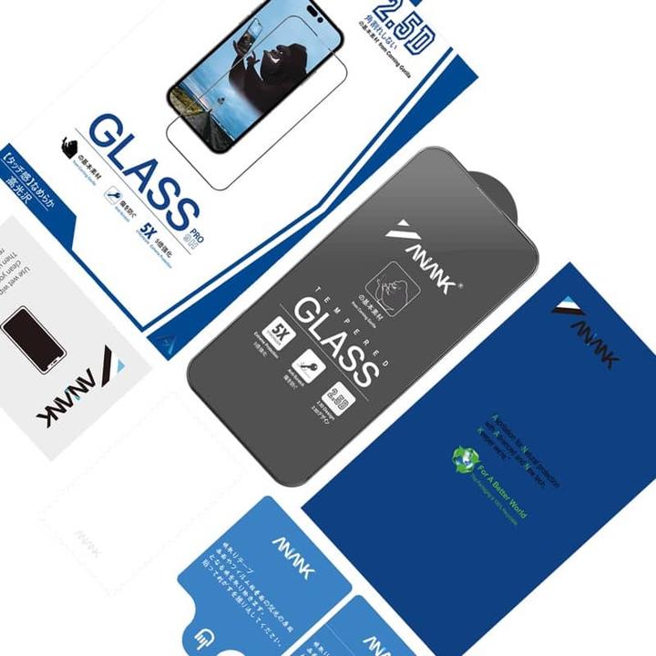 Actual product image Anank - 2.5D 10X Reinforced CG Screen Protector - iPhone 17 Pro Max - Black (1 Piece, Apple iPhone 17 Pro Max)