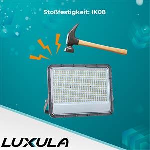 Produktbild Luxula LED-Fluter, EEK: E, 200W, 26000lm, 4000K, IP65, grau (26000 lm, IP65)
