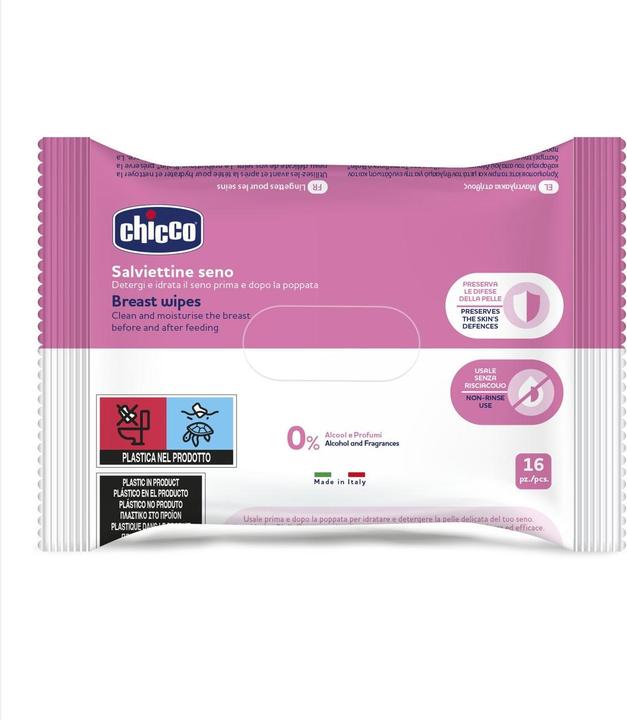 Actual product image Chicco Cleansing wipes for the chest 0m+ (16 Piece)
