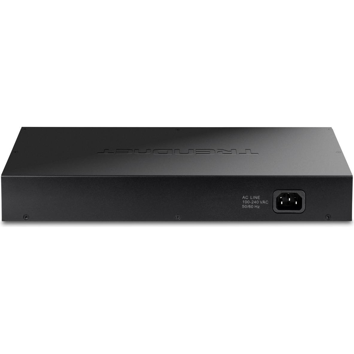 Thumbnail - Trendnet TEG-S7102 (10 Ports), Netzwerk Switch, Schwarz