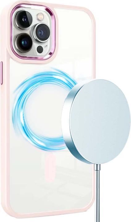 Produktbild Jaym Coque Bumper Compatible Magsafe Pour Iphone 16 Pro - Rose - ® (Apple iPhone 16 Pro)