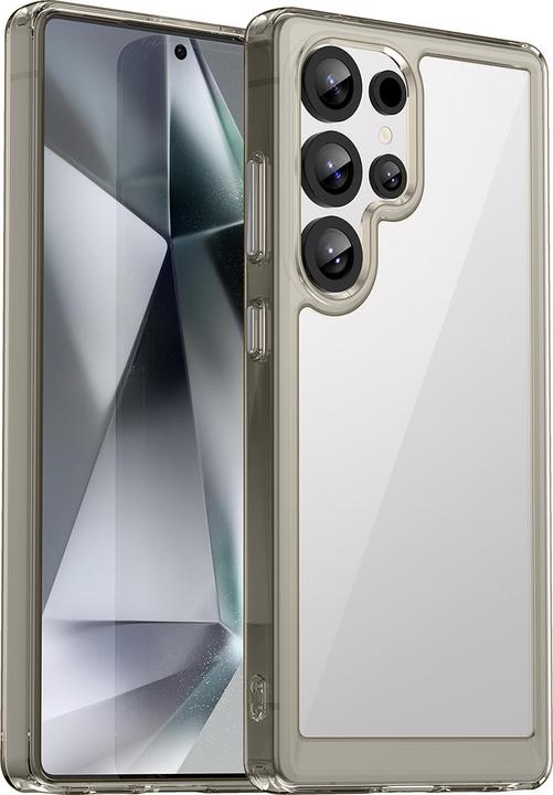 Actual product image Hurtel Outer Space Silikonhülle mit Gelrahmen für Samsung Galaxy S25 Ultra – Transparent und Schwarz (Samsung Galaxy S25 Ultra)