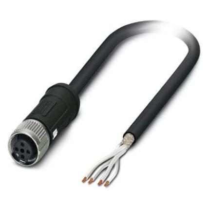 Phoenix Contact Sensor-/Aktor-Kabel SAC-4P-5,0 #1407318, Elektronikkabel + Stecker, Schwarz