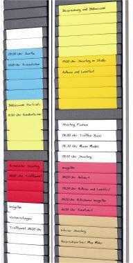 Actual product image Ultradex T-card module aluminium silver 35 planning fields