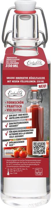 Einkochwelt Bügelflasche rund 350 ml (6 pz., 0.35 l)