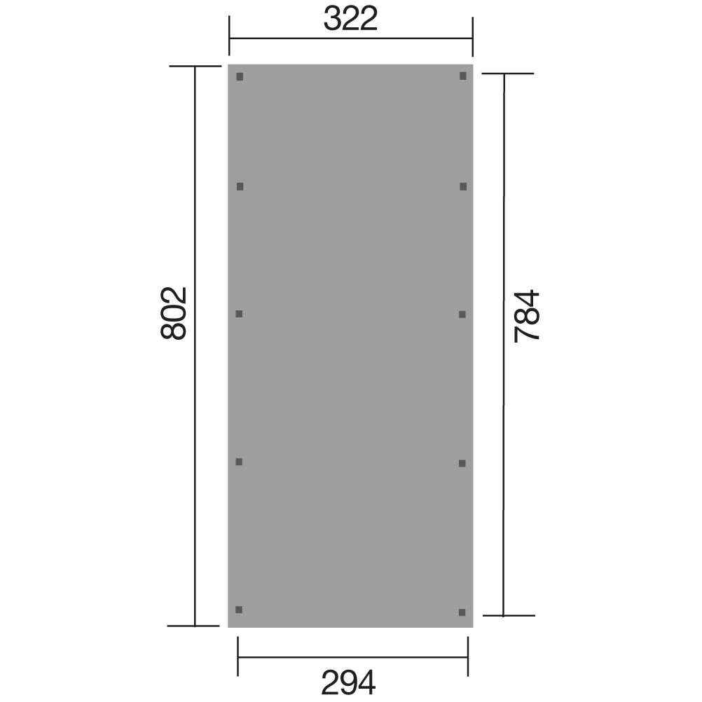 Thumbnail - Weka Holzbau, Carport + Garage, Flachdach Einzelcarport 617 Gr.3 ohne Dacheindeckung