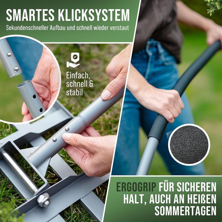 Actual product image Green Spark Rasenrakel mit Klicksystem