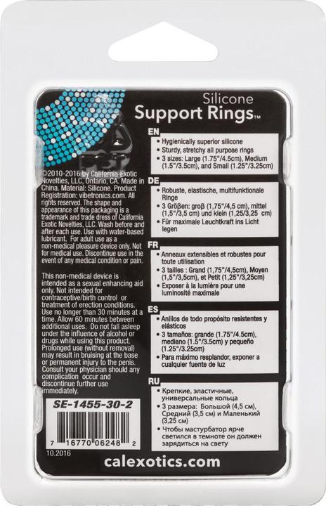 Actual product image CalExotics Silicone Support Rings (5 cm)