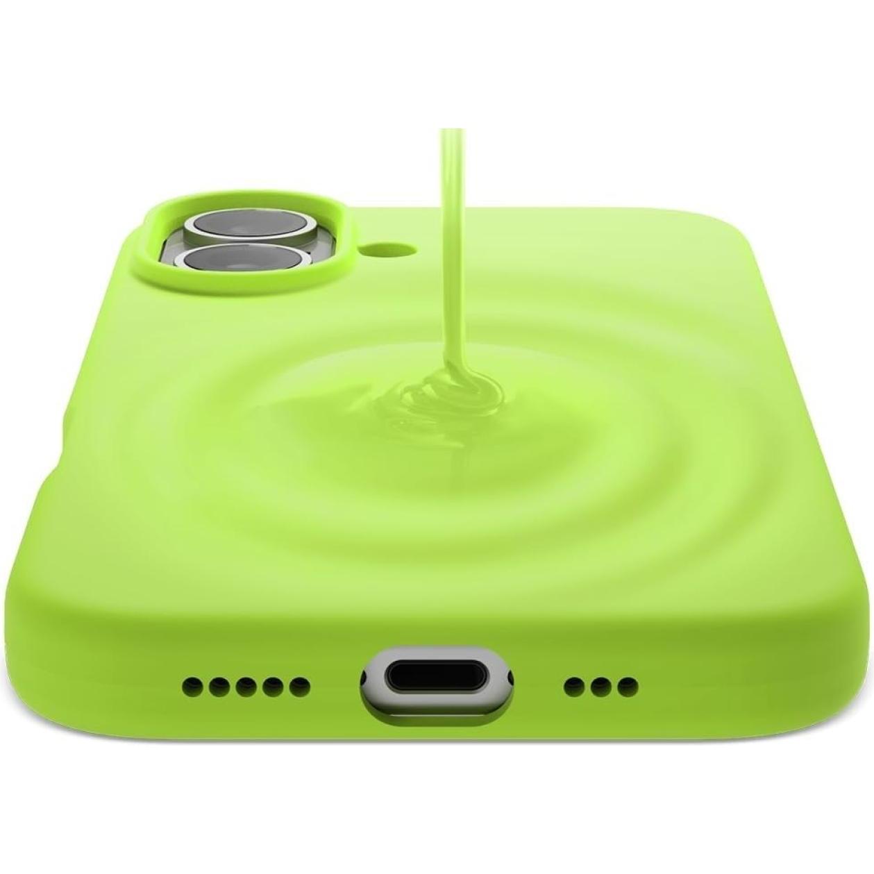 Thumbnail - Screenguard Apple iPhone 16 Plus Liquid Silicone Case Hülle (Apple iPhone 16 Plus), Smartphone Hülle, Grün