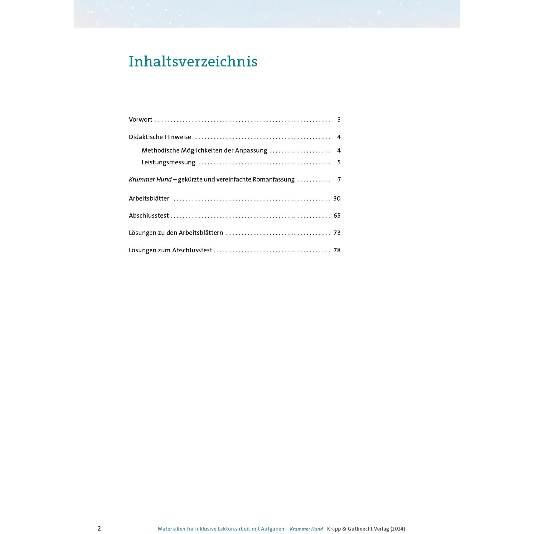 Thumbnail - Anybook - Krummer Hund. Materialien für inklusive Lektürearbeit mit Aufgaben, Schulbücher von Juliane Pickel