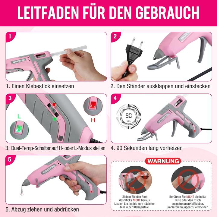 Produktbild Workpro W125252A Heissklebepistole