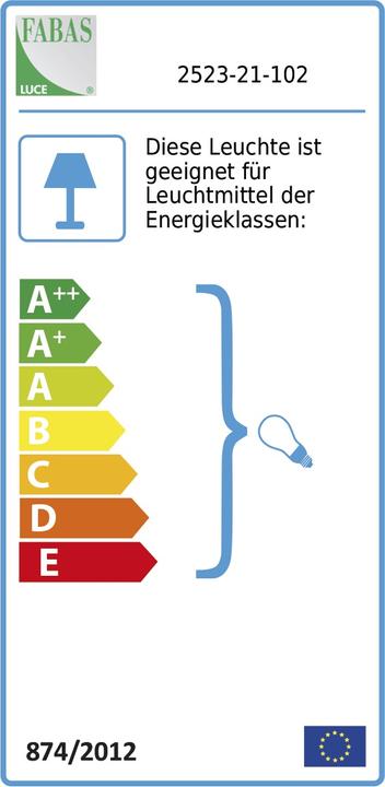Energielabel Fabas Luce Dedalo (E27)