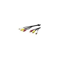Thumbnail - Goobay Composite Audio Video Anschlusskabel, 3x Cinch mit RG59 Videoleitung (15 m), Audio Kabel