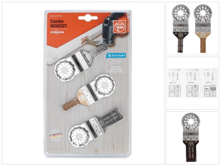 Productafbeelding Fein Accessoireset Combo Starlock Mini Cut, 3 stuks
