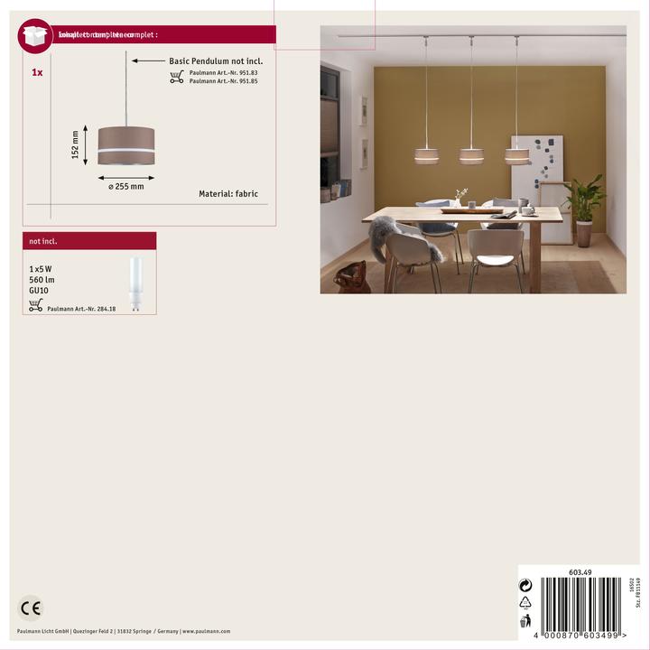 Actual product image Paulmann DecoSystems Umbrella Tessa