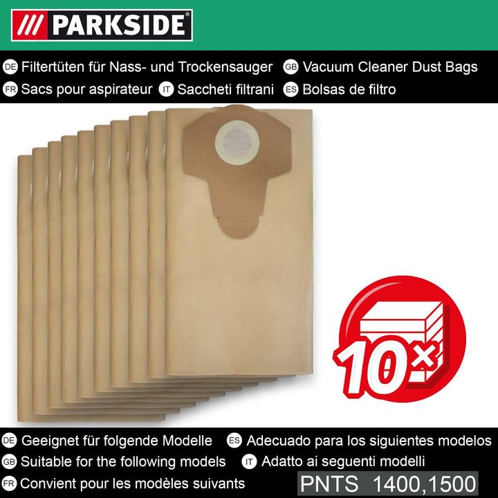 Produktbild Parkside Filtertüten (10x)