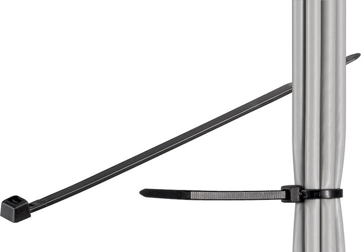 Actual product image Goobay Cable tie, weatherproof nylon, black (Plastic cable ties, 295 mm, 100 pcs.)