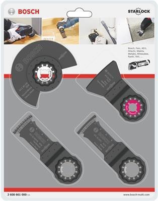 Produktbild Bosch Zubehör Starlock Boden-/Einbau-Set, 4-teilig, bestehend aus Werkz. für Fussbodenarbeiten