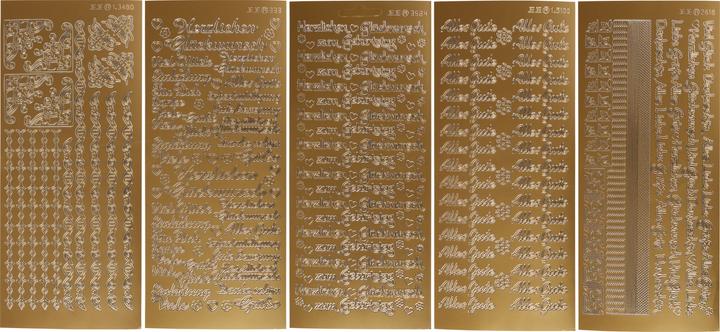 Produktbild VBS Reliefsticker-Set "Glückwünsche"