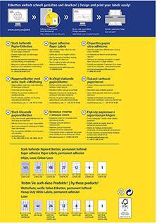 Actual product image Avery Paper labels