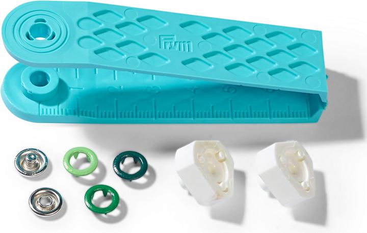 Actual product image Prym Love press stud jersey, green 8 mm, card 21 pcs.