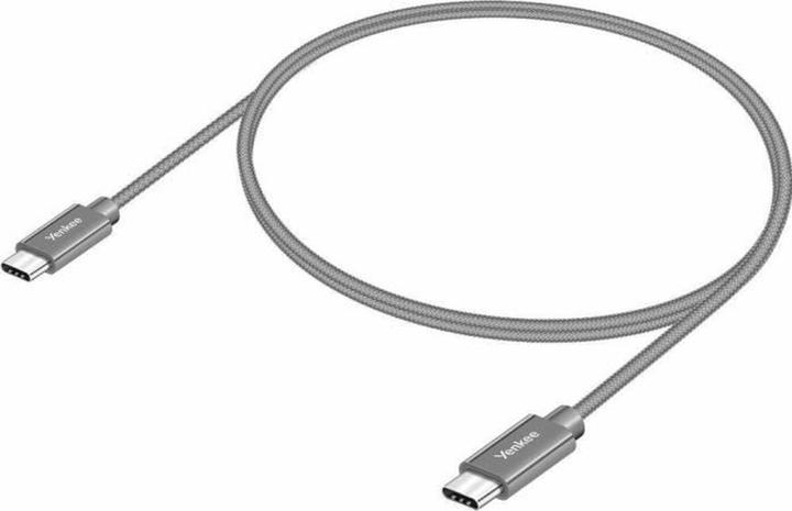 Image du produit Yenkee YCU C101 SR Kabel USB-C 2.0 (M) - USB-C 2.0 (M) 1m grau / 480mb/s / bis zu 60W (1 m, USB 2.0, 60 W)