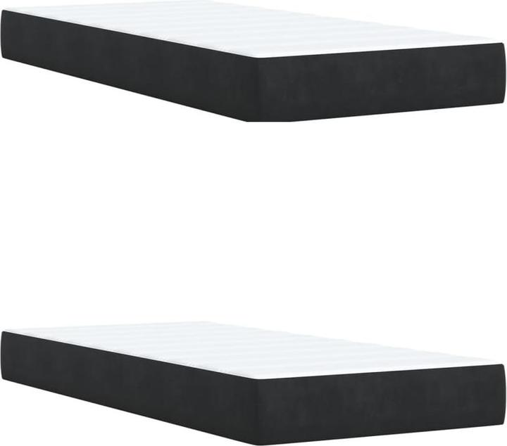Produktbild VidaXL Bo x springbett mit Matratze 200 x 200 cm Samt (200 x 200 cm)