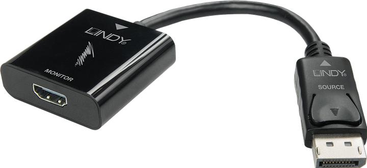 Produktbild Lindy DisplayPort 1.2 an HDMI 4K60 Adapter (HDMI, 15 cm)