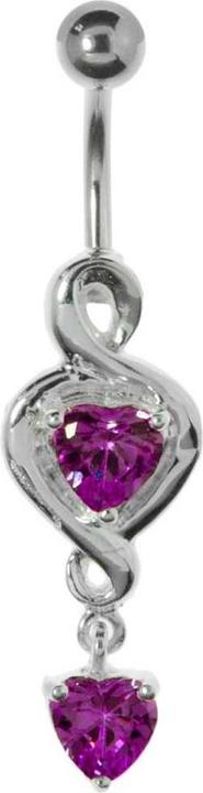 Produktbild Bijouteria Bauchpiercing (Silber 925, Kristall, Chirurgenstahl 316L)