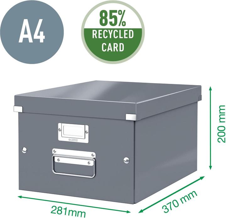 Actual product image Leitz WOW Click & Store storage box (A4)