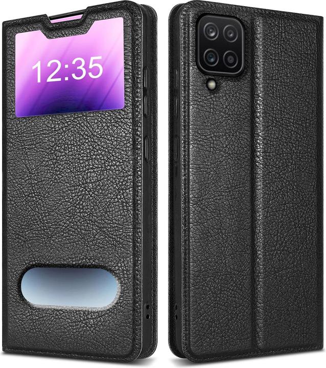 Image du produit Cadorabo Housse Book View Doppelfenster (Samsung Galaxy A12, Samsung Galaxy M12)