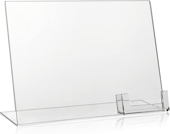Actual product image VitaDisplays A4 L-Shaped Display Stand with Card Holder (A4)