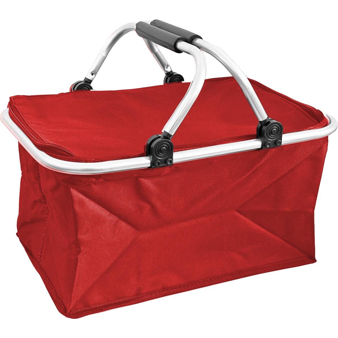 Thumbnail - Mojawo, Einkaufshilfe, Shopper Einkaufskorb faltbar mit Aluminiumgestänge und Extrafach