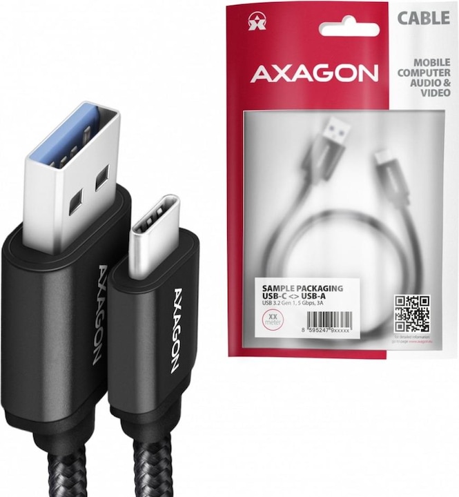 Immagine prodotto Axagon USB A — USB C (2 m, USB 3.2 Gen 1)