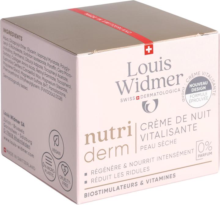 Image du produit Widmer Louis Nutriderm Nachtcreme Vitalisante ohne Parfum 50 ml (50 ml, Crème de nuit)