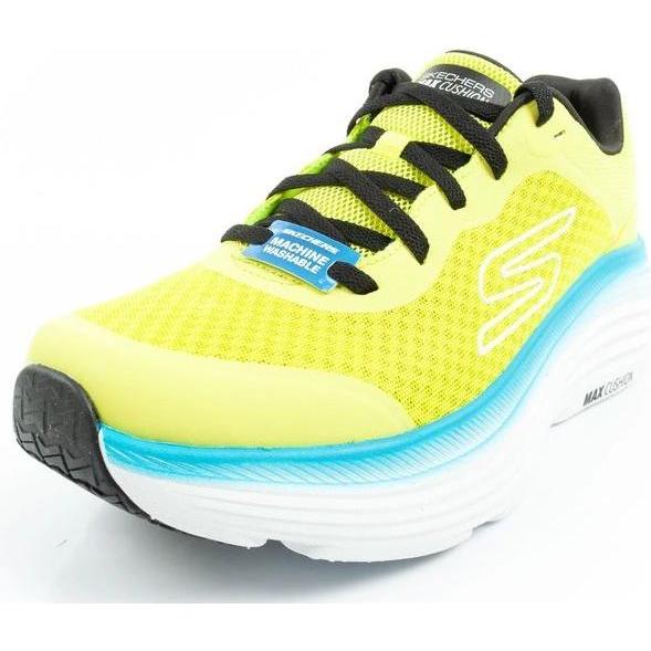 Skechers Uomo Verde Uomini, Sneaker, Max Cushioning Herren-Laufschuhe Limette, (42.5)