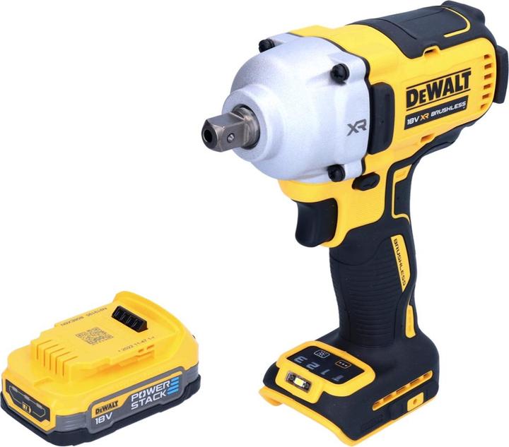 Actual product image DeWalt DCF 892 N Cordless impact wrench 18 V 812 Nm 1/2" brushless + 1x Powerstack battery 1.7 Ah - without (Rechargeable battery operated)