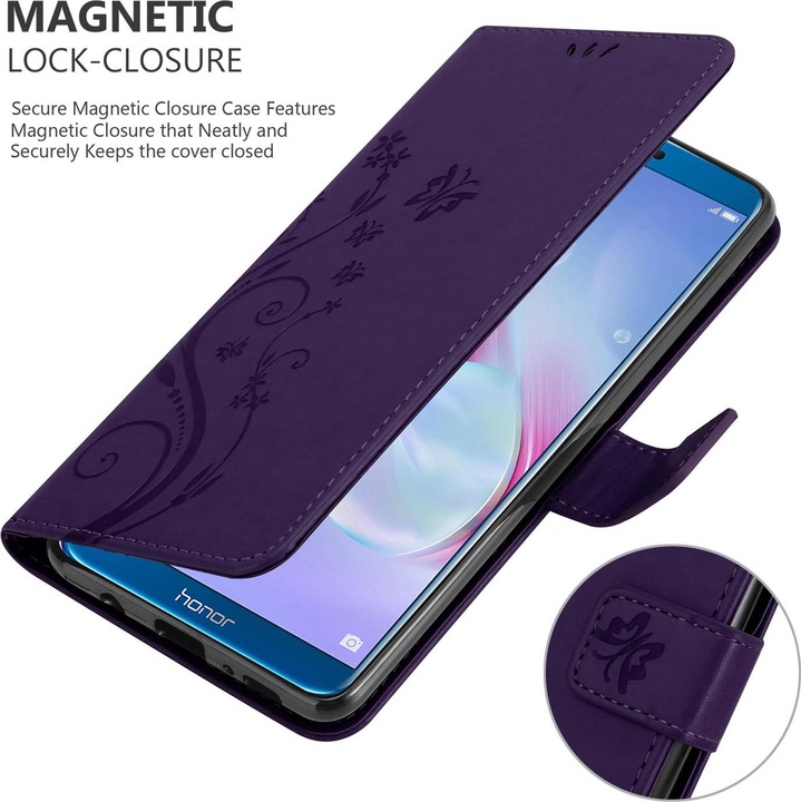 Produktbild Cadorabo Flower Book Cover (Honor 9 Lite)